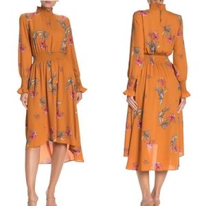 NWT Nanette Lepore Smocked High Low Dress